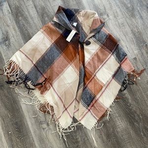 Plaid, cardigan, never worn